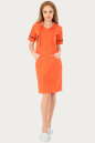 Спортивное платье  оранжевого с коричневым цвета 223br No1|интернет-магазин vvlen.com