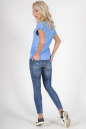 Женская футболка голубого цвета 790.17 No3|интернет-магазин vvlen.com