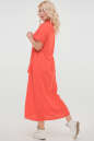 Летнее платье рубашка кораллового цвета 2797.84 No3|интернет-магазин vvlen.com