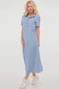 Летнее платье рубашка серо-голубого цвета 2797.84 No1|интернет-магазин vvlen.com