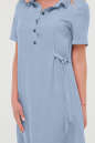 Летнее платье рубашка серо-голубого цвета 2797.84 No2|интернет-магазин vvlen.com