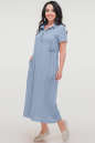 Летнее платье рубашка серо-голубого цвета 2797.84 No5|интернет-магазин vvlen.com