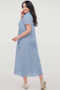 Летнее платье рубашка серо-голубого цвета 2797.84 No7|интернет-магазин vvlen.com