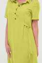 Летнее платье рубашка салатового цвета 2797.84 No1|интернет-магазин vvlen.com