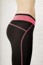 Лосины для фитнеса черного с розовым цвета 2309.67 No7|интернет-магазин vvlen.com