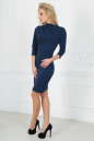 Офисное платье футляр темно-синего цвета 2505.47 No2|интернет-магазин vvlen.com