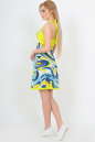 Летнее платье с расклешённой юбкой голубого тона цвета 459.22 No3|интернет-магазин vvlen.com