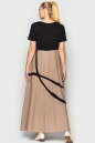 Летнее платье с длинной юбкой мокко цвета 712 No2|интернет-магазин vvlen.com