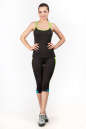 Майка для фитнеса черного с зеленым цвета 2356.67 No3|интернет-магазин vvlen.com