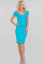 Летнее платье футляр голубого цвета 905.2 No0|интернет-магазин vvlen.com