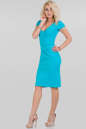 Летнее платье футляр голубого цвета 905.2 No1|интернет-магазин vvlen.com