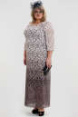 Платье бежевого цвета 1022т-1  No1|интернет-магазин vvlen.com
