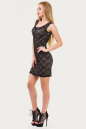Летнее платье футляр черного цвета 1002.12 No2|интернет-магазин vvlen.com