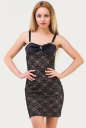 Летнее платье-комбинация черного цвета 1003.12 No0|интернет-магазин vvlen.com