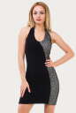 Летнее платье с открытой спиной черного цвета 1005.12 No0|интернет-магазин vvlen.com