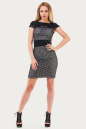 Летнее платье с открытой спиной черного цвета 1009.12 No2|интернет-магазин vvlen.com