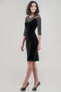 Коктейльное платье футляр черного цвета 2644.26 No1|интернет-магазин vvlen.com