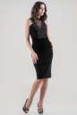 Коктейльное платье-комбинация черного цвета 2645.26 No0|интернет-магазин vvlen.com
