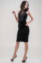 Коктейльное платье-комбинация черного цвета 2645.26 No1|интернет-магазин vvlen.com