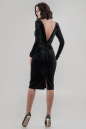 Коктейльное платье футляр черного цвета 2649.26 No0|интернет-магазин vvlen.com