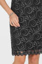 Коктейльное платье трапеция черного цвета 2525-4.10 No1|интернет-магазин vvlen.com