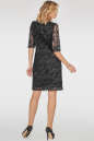 Коктейльное платье трапеция черного цвета 2525-4.10 No3|интернет-магазин vvlen.com