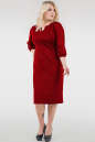 Платье футляр красного цвета 2289-2.104  No1|интернет-магазин vvlen.com