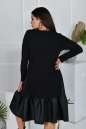 Платье трапеция черного цвета 764  No2|интернет-магазин vvlen.com