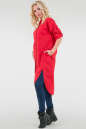 Повседневное платье рубашка красного цвета 075-1 No2|интернет-магазин vvlen.com