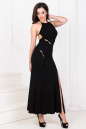 Вечернее платье с открытой спиной черного цвета 614.2 No0|интернет-магазин vvlen.com
