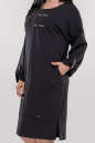 Платье  мешок черного цвета 2840.74  No3|интернет-магазин vvlen.com
