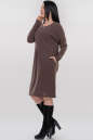 Повседневное платье  мешок коричневого цвета 2854.107 No1|интернет-магазин vvlen.com
