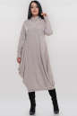 Платье оверсайз бежевого цвета 2856-1.119 No0|интернет-магазин vvlen.com