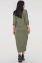 Повседневное платье  мешок хаки цвета 2539-3.101 No3|интернет-магазин vvlen.com