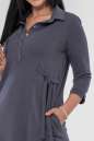 Повседневное платье рубашка джинса цвета 2797-1.79 No1|интернет-магазин vvlen.com