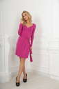 Повседневное платье с юбкой тюльпан малинового цвета 733.17 No1|интернет-магазин vvlen.com