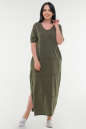 Летнее платье  мешок хаки цвета it 321|интернет-магазин vvlen.com
