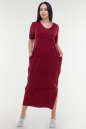 Летнее платье  мешок бордового цвета it 321 No0|интернет-магазин vvlen.com
