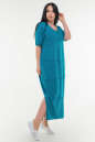 Летнее платье  мешок голубого цвета it 321 No1|интернет-магазин vvlen.com