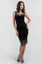 Коктейльное платье футляр черного цвета 2641-1.26 No0|интернет-магазин vvlen.com