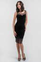 Коктейльное платье футляр черного цвета 2641-1.26 No1|интернет-магазин vvlen.com