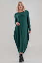 Повседневное платье балахон зеленого цвета 2642.17|интернет-магазин vvlen.com