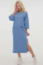Летнее платье  мешок серо-голубого цвета 2810.101 No1|интернет-магазин vvlen.com