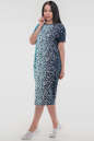 Летнее платье оверсайз синего тона цвета 2665-3.5 No1|интернет-магазин vvlen.com