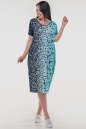 Летнее платье оверсайз синего тона цвета 2665-3.5 No3|интернет-магазин vvlen.com