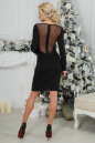 Коктейльное платье футляр черного цвета 2455.47 No3|интернет-магазин vvlen.com