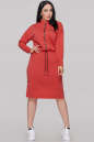 Спортивное платье  кораллового цвета 2888.79 No0|интернет-магазин vvlen.com