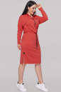 Спортивное платье  кораллового цвета 2888.79 No2|интернет-магазин vvlen.com