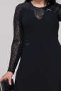 Коктейльное платье с расклешённой юбкой черного цвета 2894.1 No1|интернет-магазин vvlen.com