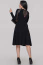Коктейльное платье с расклешённой юбкой черного цвета 2894.1 No3|интернет-магазин vvlen.com